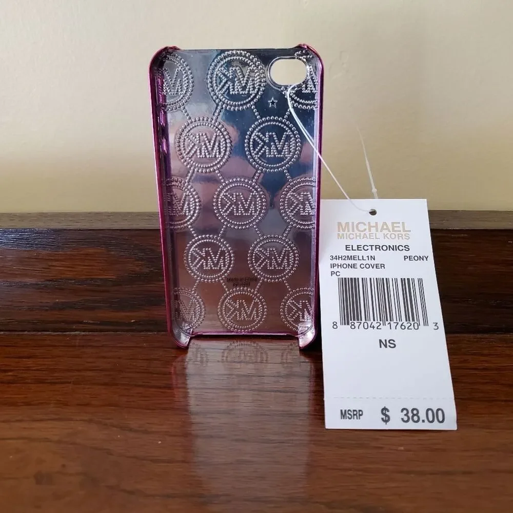 Michael Kors Metal PEONY iPhone Case Cover Fits iPhone NS